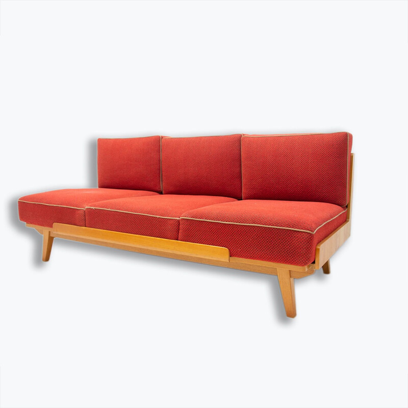 Vintage Klappsofa, Tschechoslowakei 1960