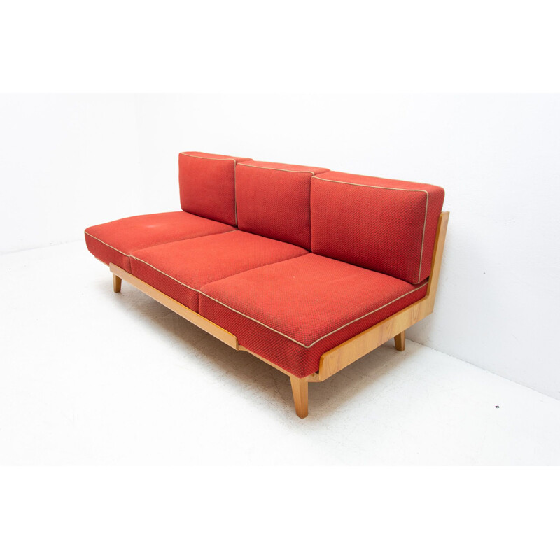 Mid century folding sofabed, Czechoslovakia 1960s