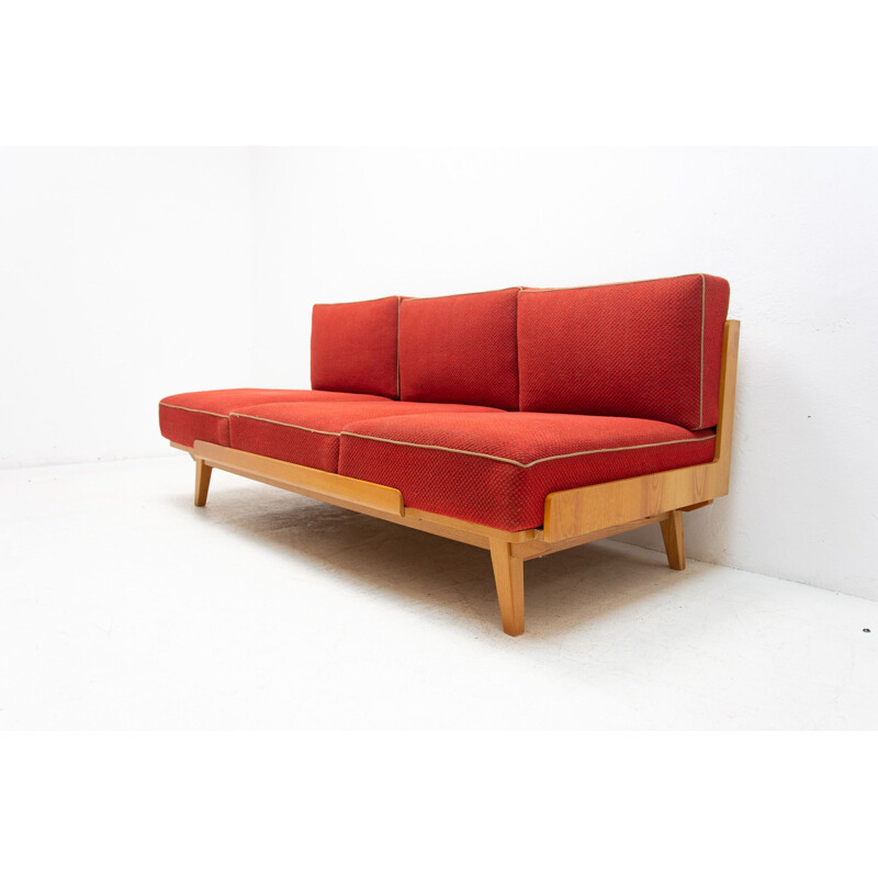 Mid century folding sofabed, Czechoslovakia 1960s