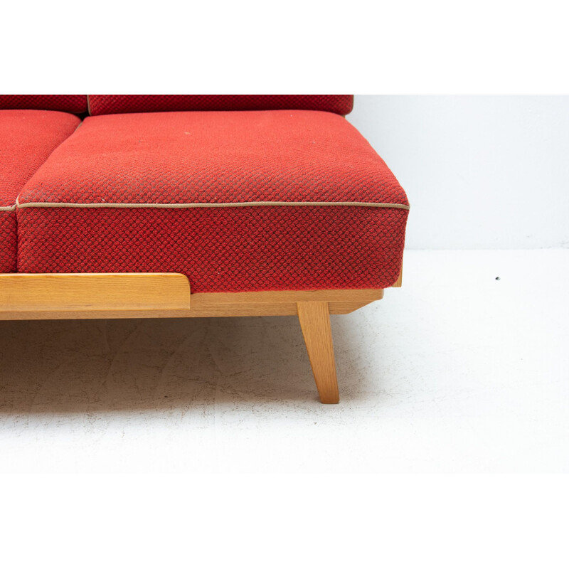 Vintage Klappsofa, Tschechoslowakei 1960