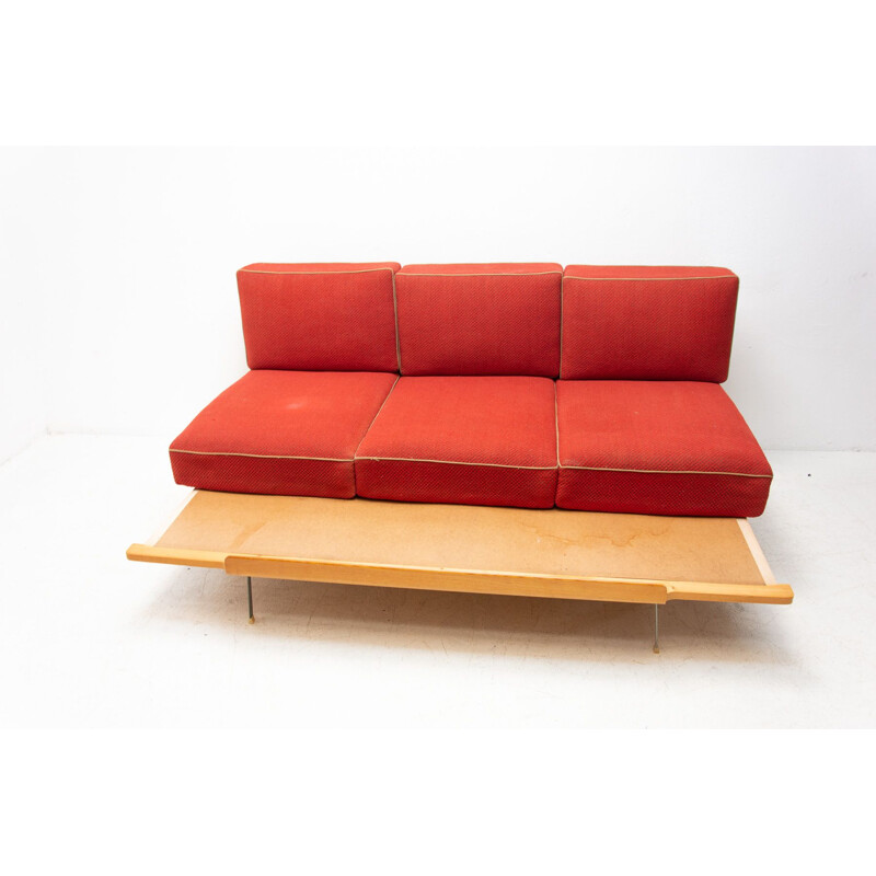 Vintage Klappsofa, Tschechoslowakei 1960