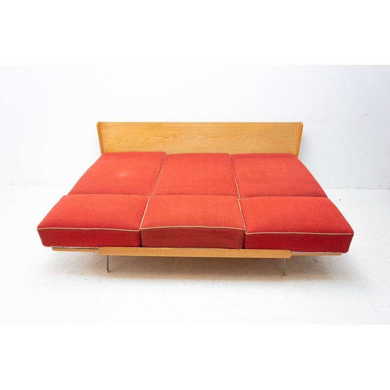 Vintage Klappsofa, Tschechoslowakei 1960