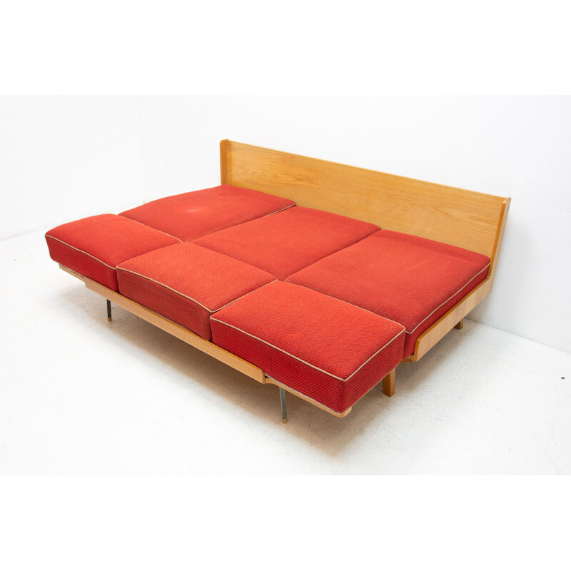 Mid century folding sofabed, Czechoslovakia 1960s