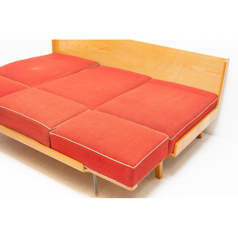 Mid century folding sofabed, Czechoslovakia 1960s