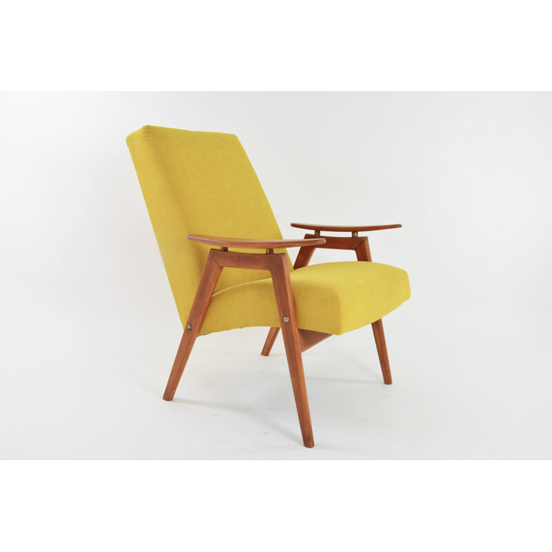 Gelber Vintage-Sessel von Jiroutek, 1960
