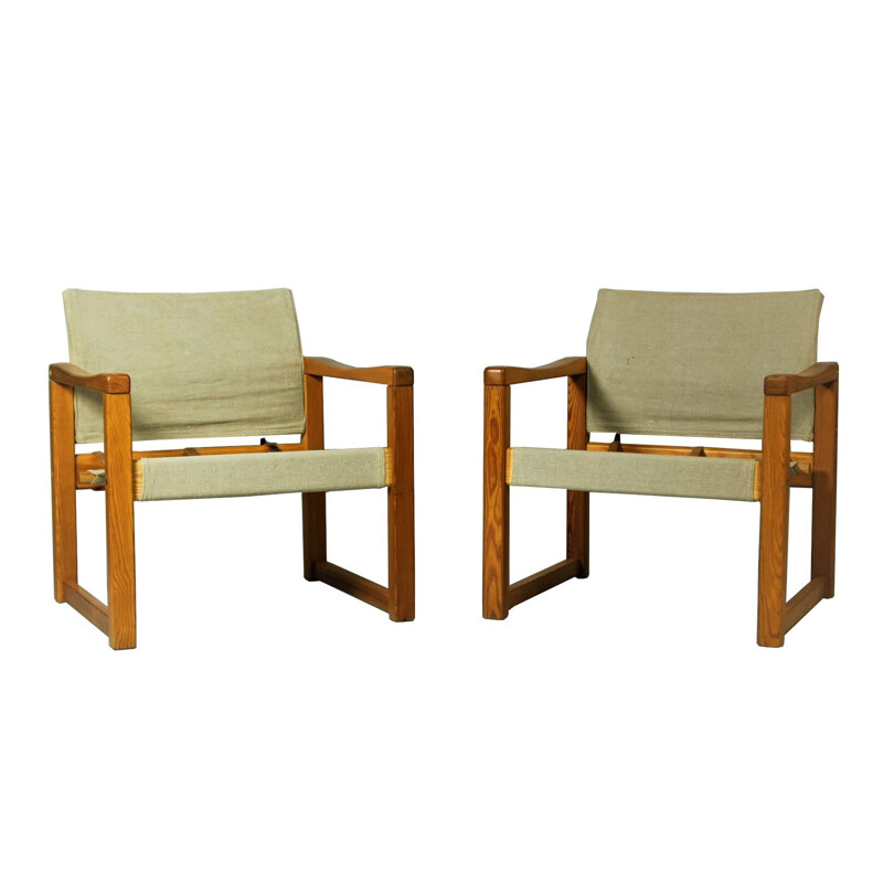 Pair of vintage model Diana armchairs by Karin Mobring for Ikea, Sweden 1970s