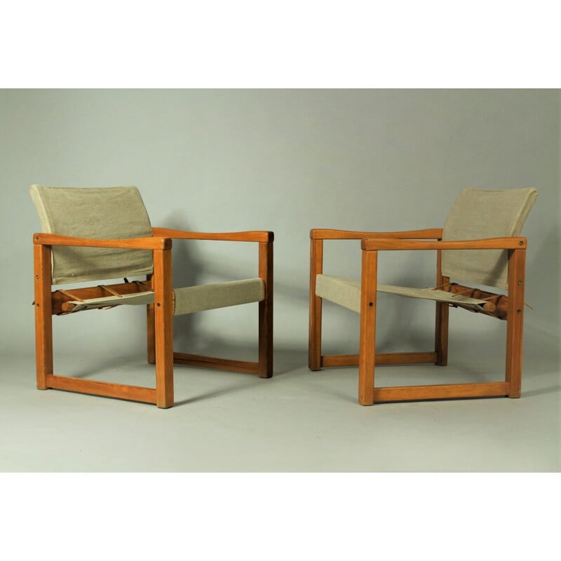 Pair of vintage model Diana armchairs by Karin Mobring for Ikea, Sweden 1970s
