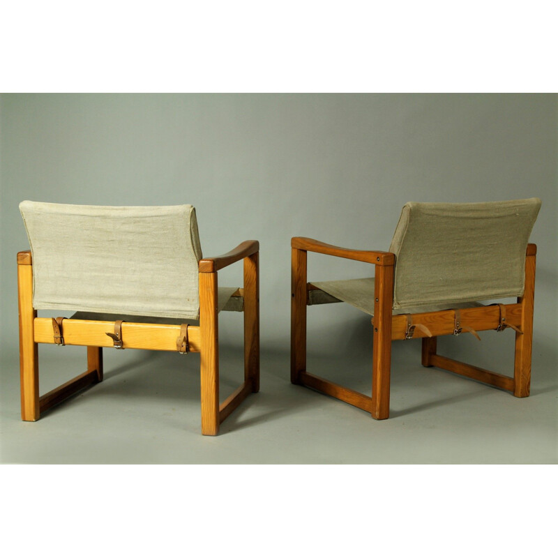 Paire de fauteuils vintage modèle Diana par Karin Mobring pour Ikea, Suède 1970