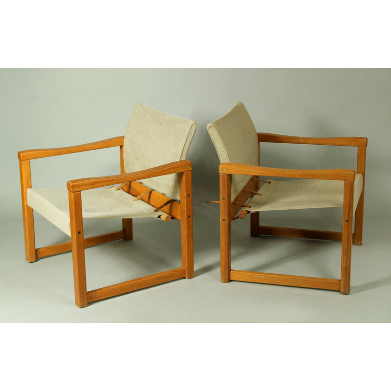 Pair of vintage model Diana armchairs by Karin Mobring for Ikea, Sweden 1970s