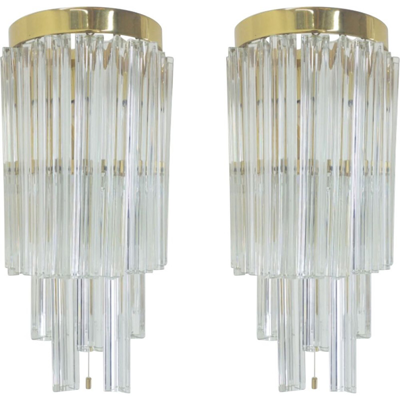 Pair of mid-century wall lamps by Kalmar, Austria 1970s