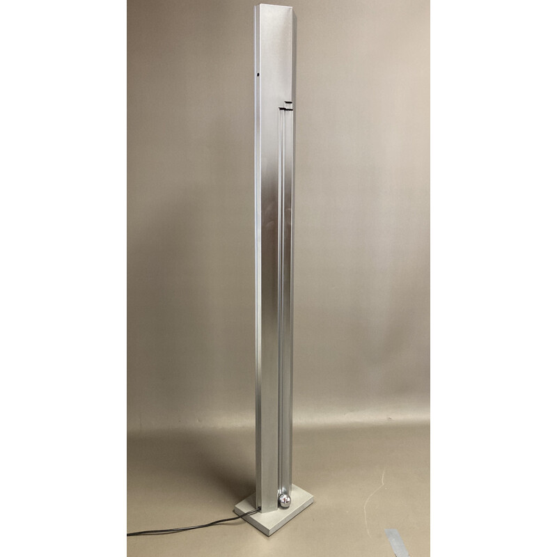 Kazuhide Takahama vintage totem floor lamp in stainless steel