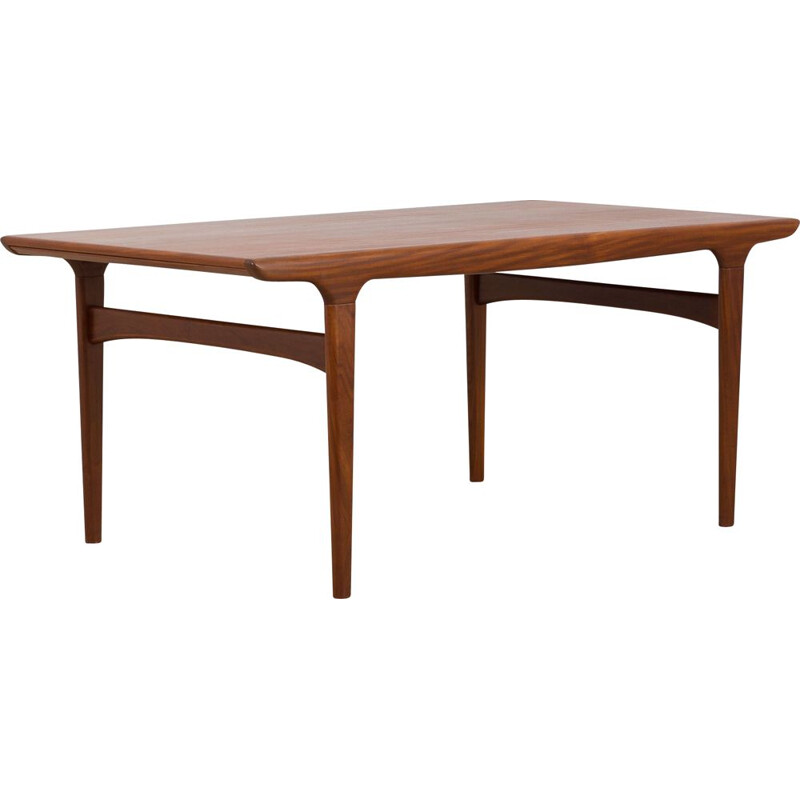 Teak vintage extendable dining table by Johannes Andersen for Uldum Møbelfabrik, Denmark 1960s