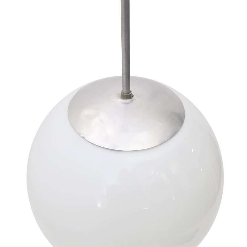 Mid century pendant lamp with spherical diffuser, 1930s