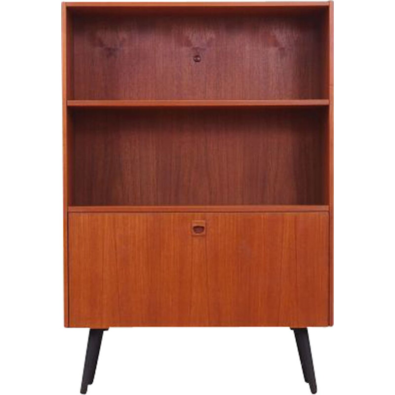 Vintage teak bookcase danish design, Denmark 1970s