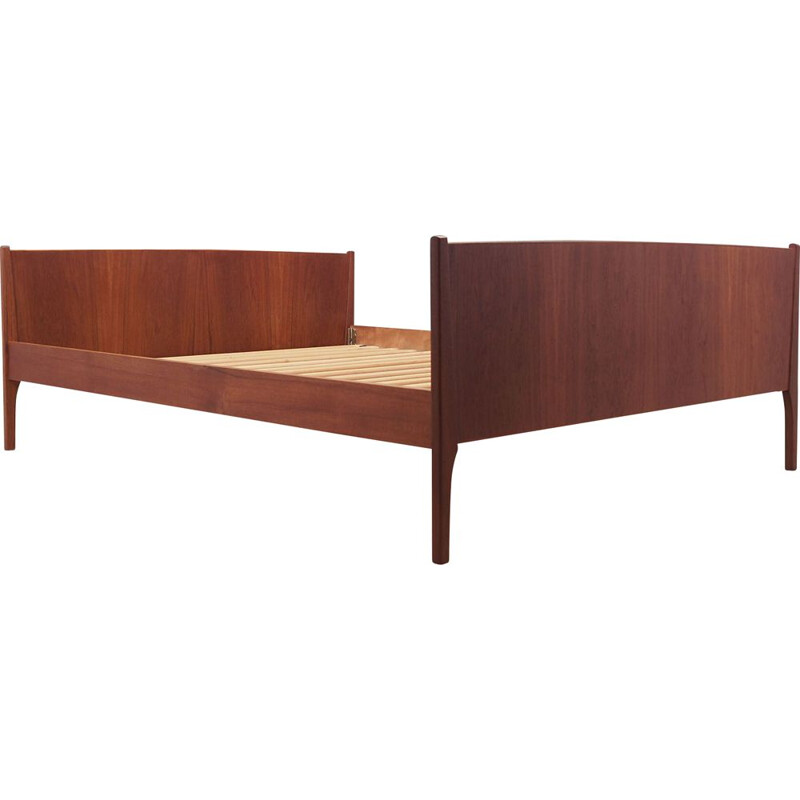 Mid-century Danish teak bed for Omann Jun, 1970s