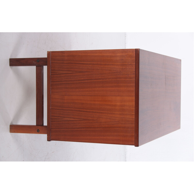 Vintage teak wooden 3 drawers chest of drawers by Nils Jonsson for HJN Møbler, Denmark 1960s
