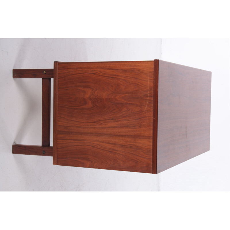 Vintage teak wooden 3 drawers chest of drawers by Nils Jonsson for HJN Møbler, Denmark 1960s