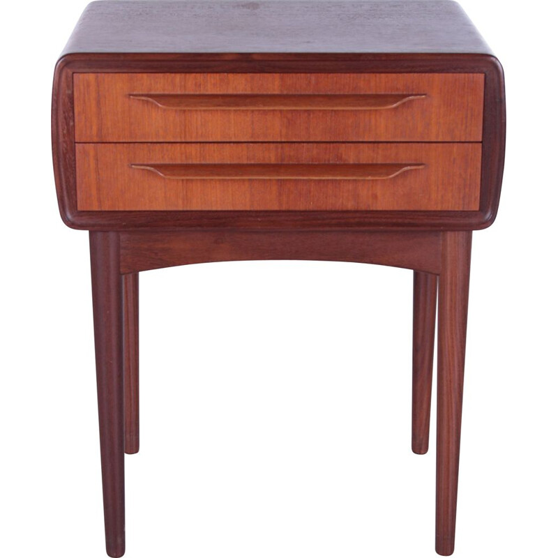 Danish vintage night stand by Johannes Andersen for c.f.Silkeborg, 1960