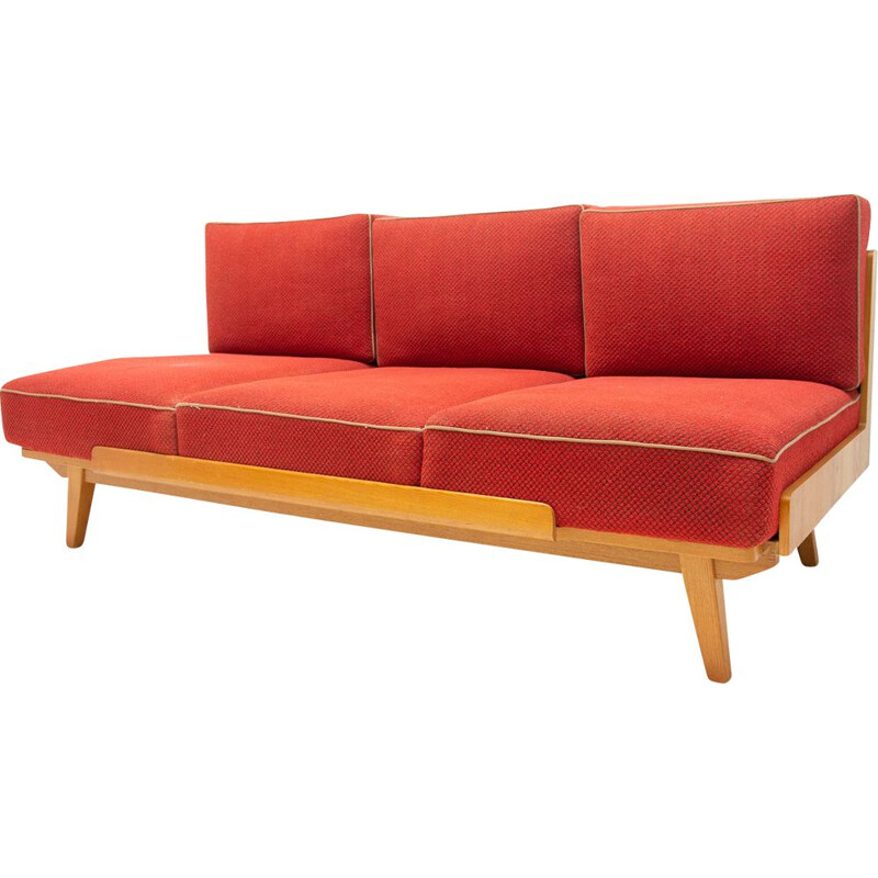 Mid century folding sofabed, Czechoslovakia 1960s