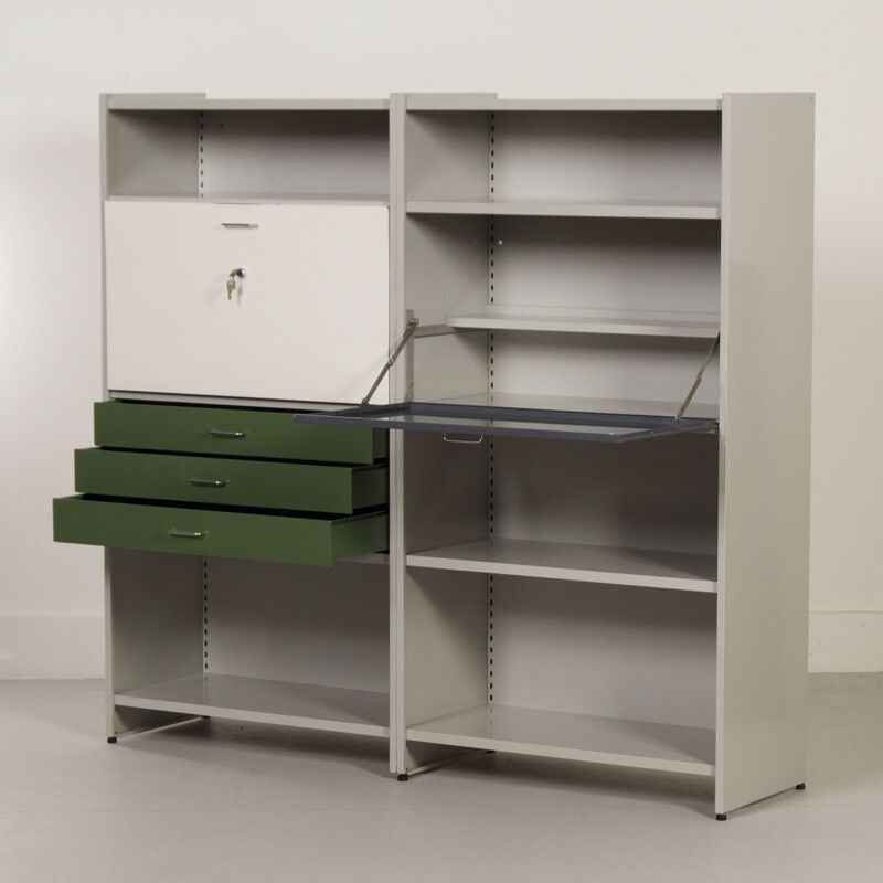 Vintage 5600 shelf with secretary by Andre Cordemeyer for Gispen, 1950s