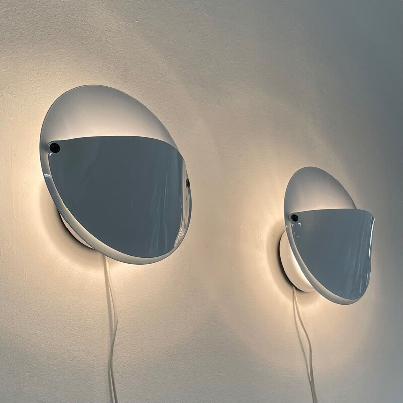 Pair of vintage Giovi wall lamps by Achille Castiglioni for Flos, 1980s