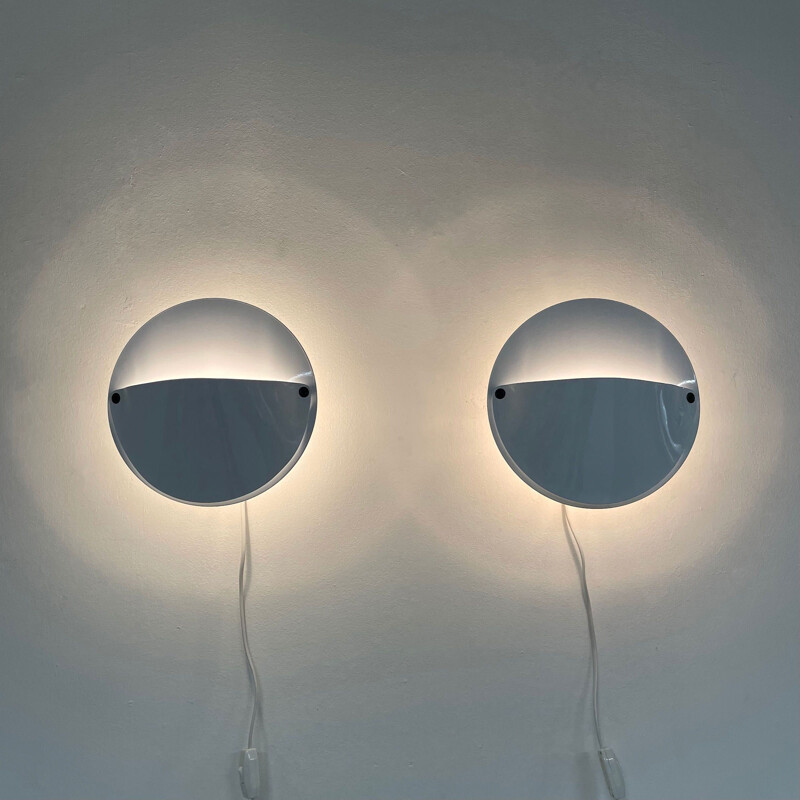 Pair of vintage Giovi wall lamps by Achille Castiglioni for Flos, 1980s