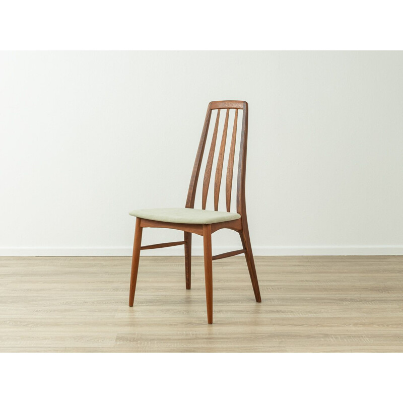 Set of 4 mid century teak "Eva" dining chairs by Nils Koefoed for Hornslet, Denmark 1960s