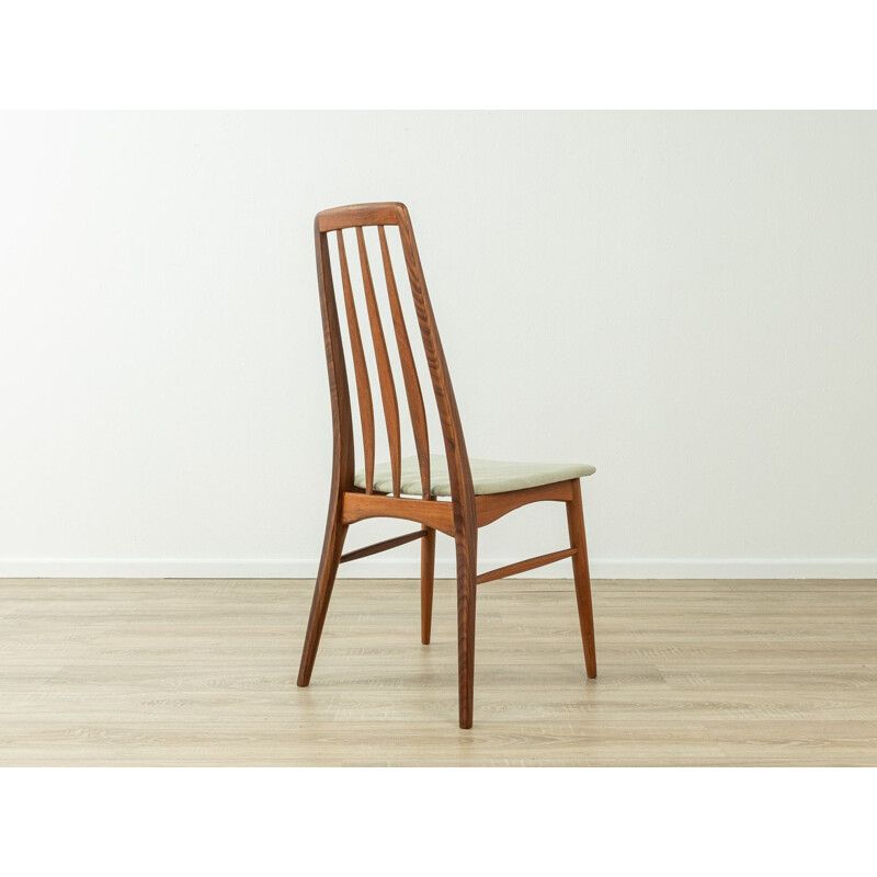 Set of 4 mid century teak "Eva" dining chairs by Nils Koefoed for Hornslet, Denmark 1960s