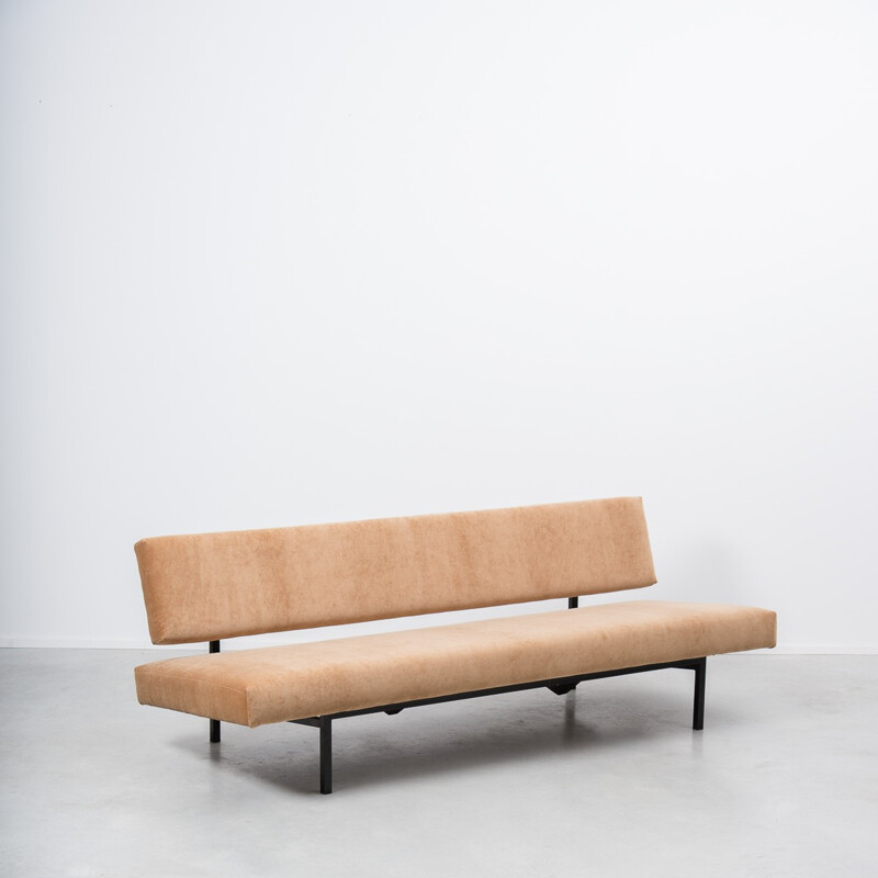 ‘t Spectrum convertible sofa in suede, Martin VISSER - 1950s