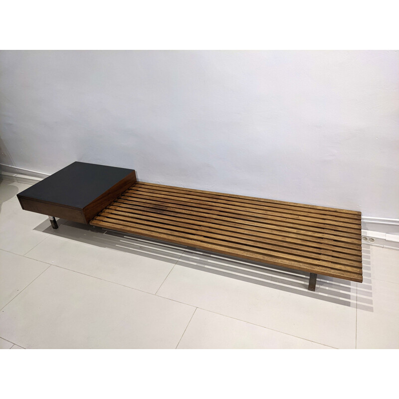 Vintage Cansado box bench by Charlotte Perriand for Steph Simon, 1954