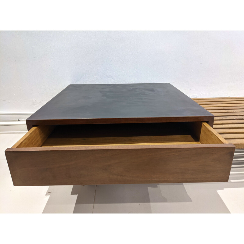 Vintage Cansado box bench by Charlotte Perriand for Steph Simon, 1954