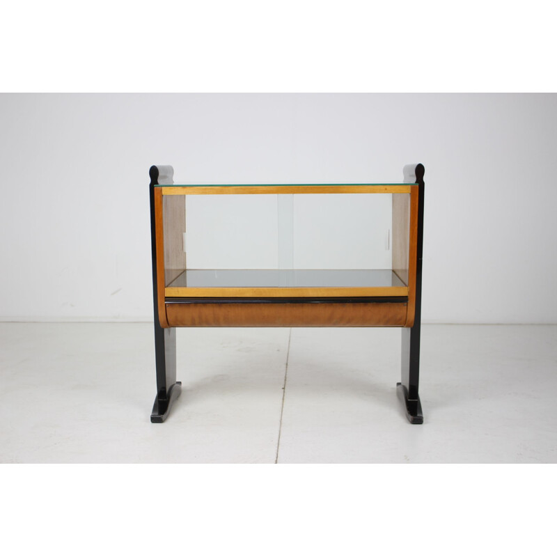 Vintage B12 houten en chromen console van Marcel Breuer, Tsjechoslowakije 1940