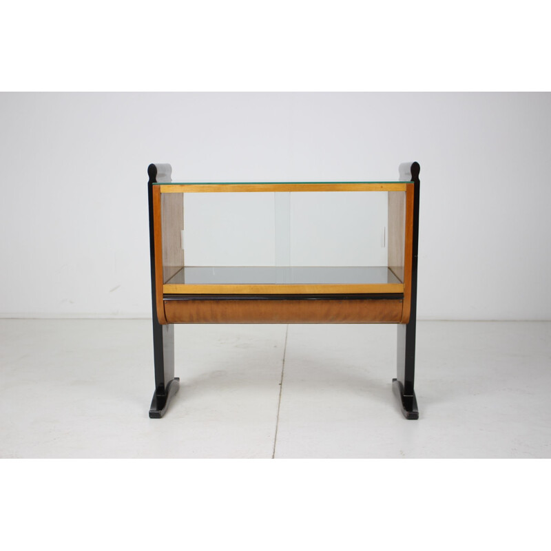 Vintage chrome and wood B12 console by Marcel Breuer, Czechoslovakia 1940s