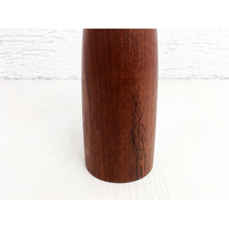 Scandinavian vintage teak candlestick, 1970