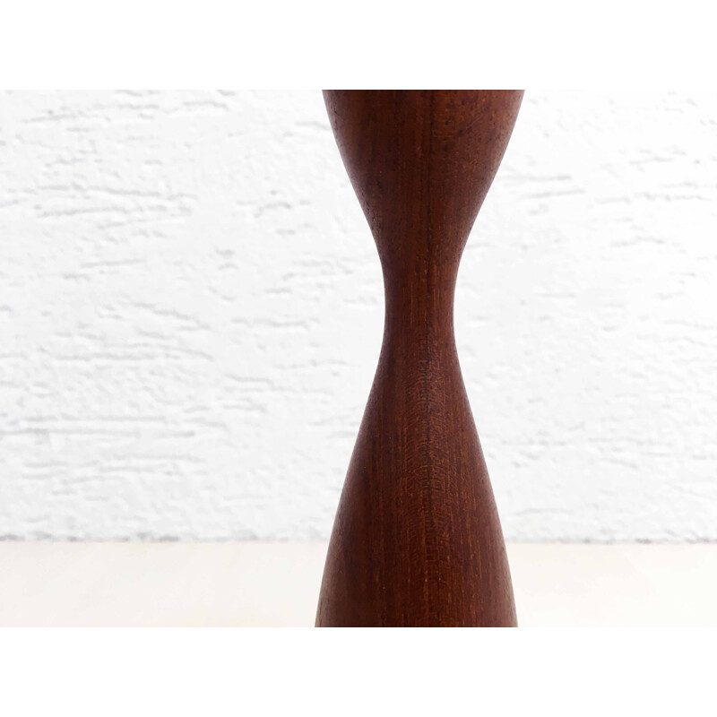 Scandinavian vintage teak candlestick, 1970