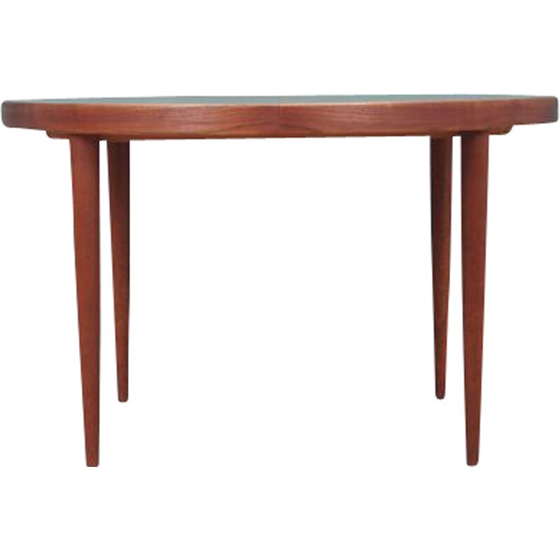 Mid century round teak table by Villy Schou Andersen for Schou Andersen, Denmark 1960s