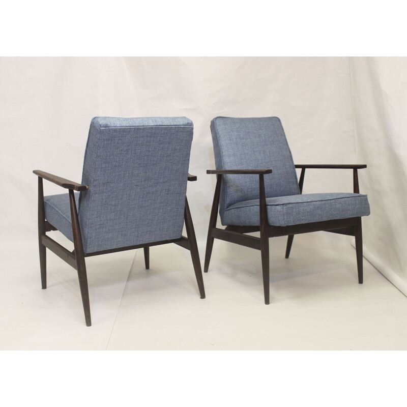 Pair of vintage armchairs 300-190 by Henryk Lis for Bystrzyckie, 1970