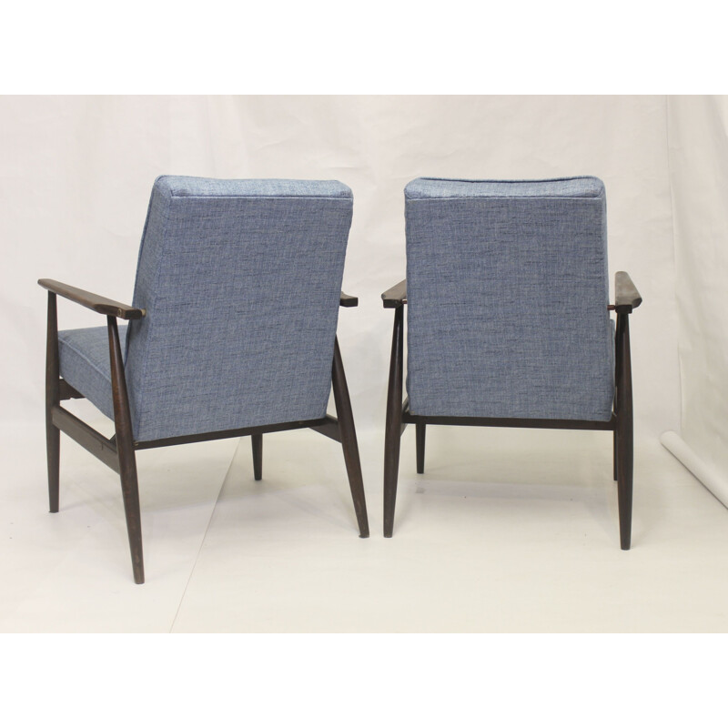Pair of vintage armchairs 300-190 by Henryk Lis for Bystrzyckie, 1970