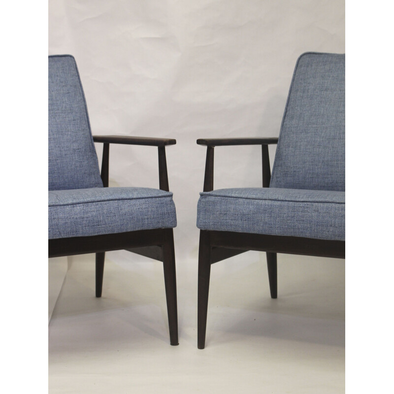 Pair of vintage armchairs 300-190 by Henryk Lis for Bystrzyckie, 1970