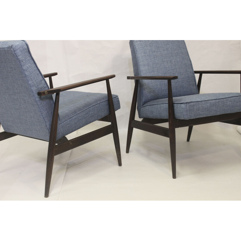 Pair of vintage armchairs 300-190 by Henryk Lis for Bystrzyckie, 1970