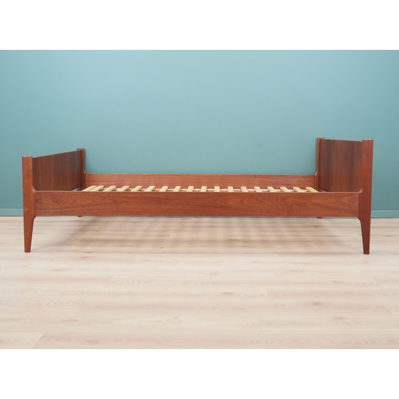 Teak vintage bed, Denmark 1970s