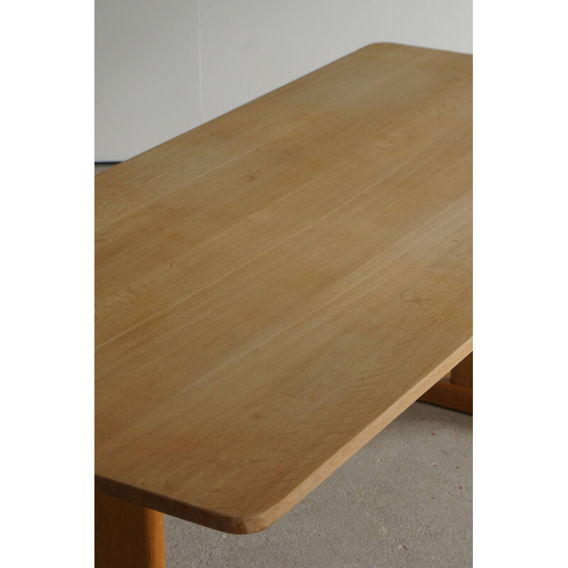 Mid century Danish solid oakwood table by Børge Mogensen for C.M Madsen Haarby, 1960s