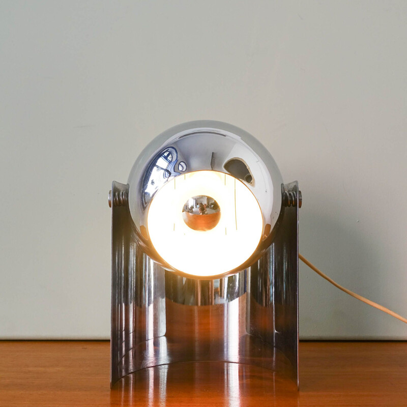 Lampe de table vintage Eyeball par Reggiani, Italie 1970