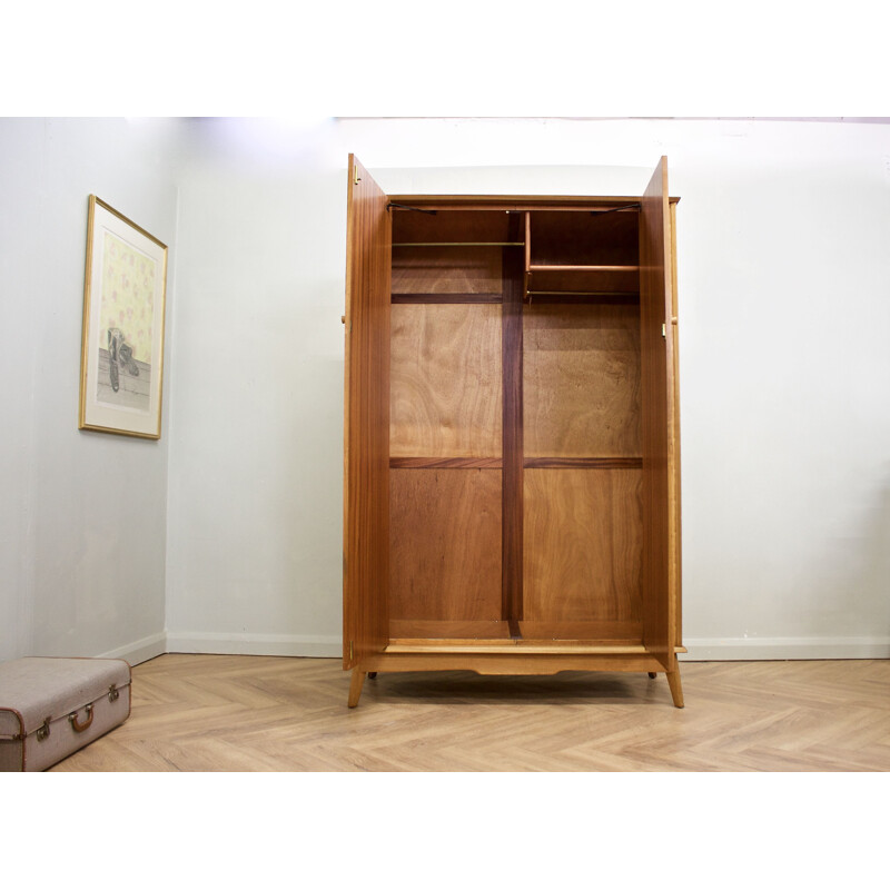 Vintage walnut cabinet by Alfred Cox for Heal's, 1960s