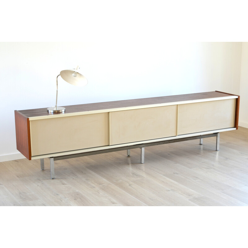 Large EFA sideboard in Rio rosewood with sliding doors, Georges FRYDMAN - 1960s