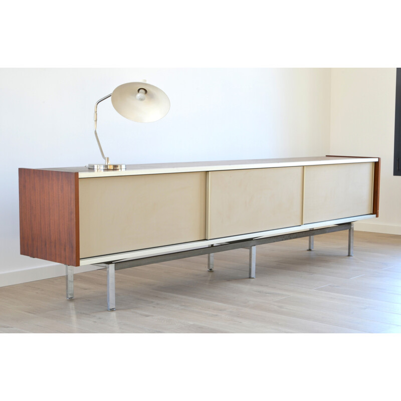 Large EFA sideboard in Rio rosewood with sliding doors, Georges FRYDMAN - 1960s