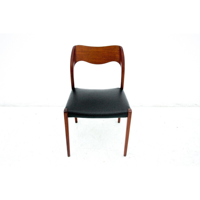 Set of 4 vintage chairs by Niels O. Moller, Denmark 1960s