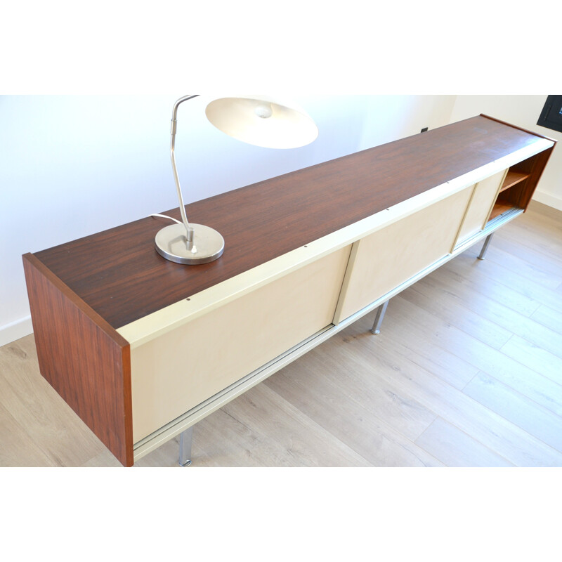 Large EFA sideboard in Rio rosewood with sliding doors, Georges FRYDMAN - 1960s