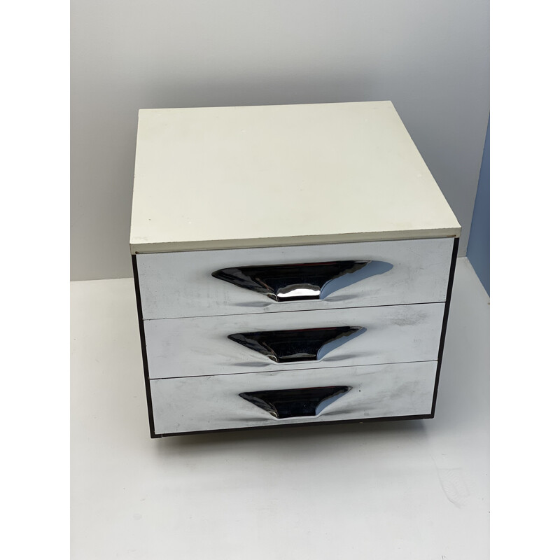 Vintage chest of drawers with three drawers by Raymond Loewy