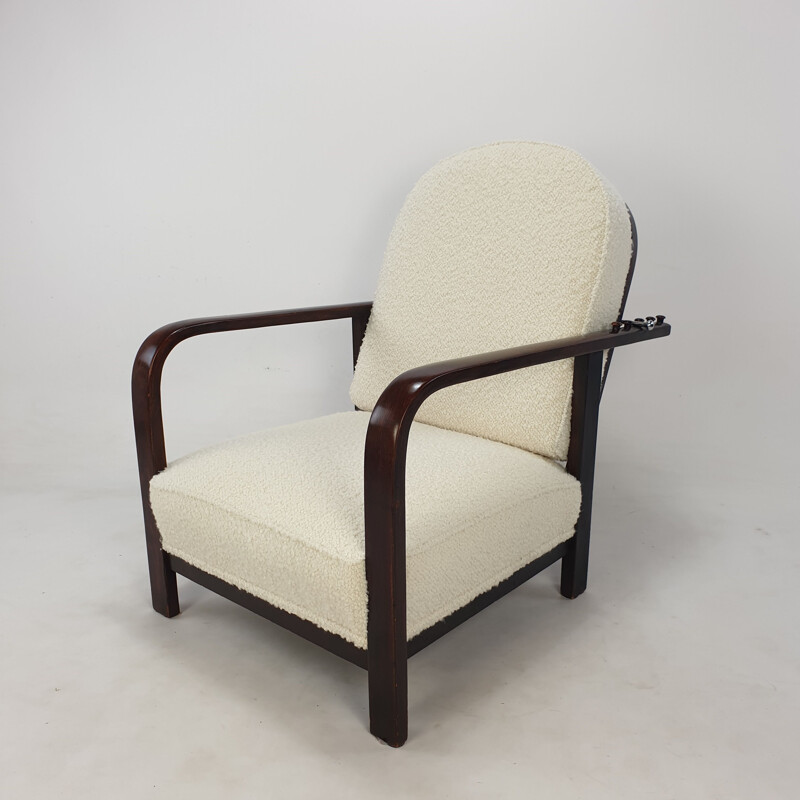 Paar vintage Thonet verstelbare fauteuils, 1930
